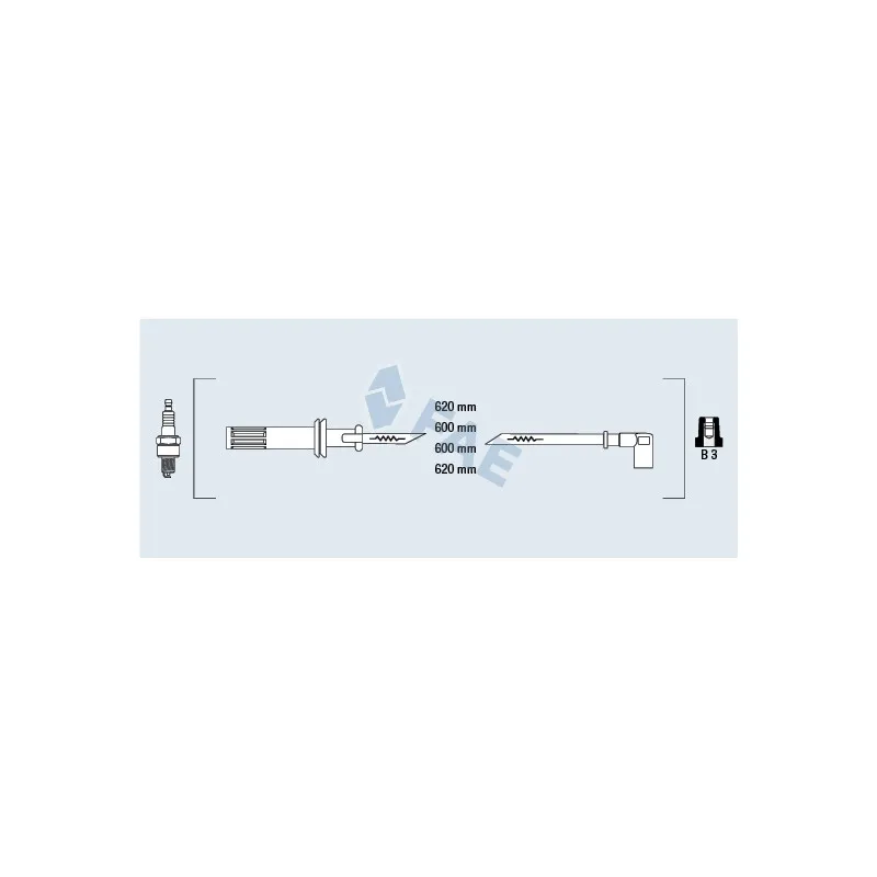 Kit de câbles d'allumage FAE 85620