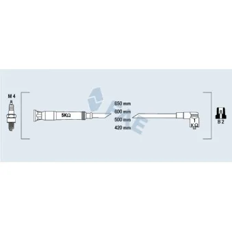 Kit de câbles d'allumage FAE 85720