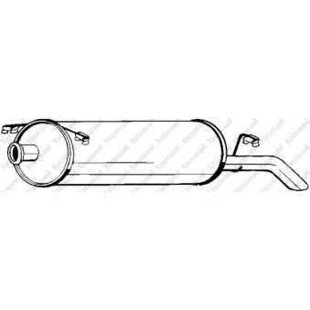 Silencieux arrière BOSAL 135-029