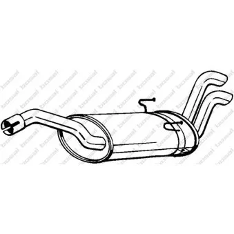 Silencieux arrière BOSAL 135-063