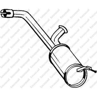 Silencieux arrière BOSAL 135-099