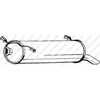 Silencieux arrière BOSAL 135-657