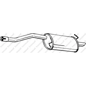 Silencieux arrière BOSAL 154-123