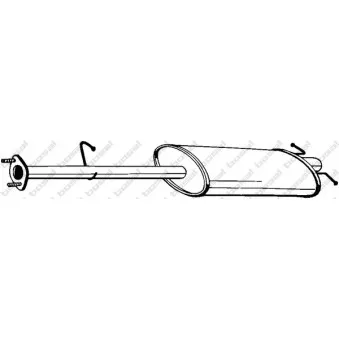 Silencieux central BOSAL 154-221