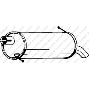 Silencieux arrière BOSAL 154-323