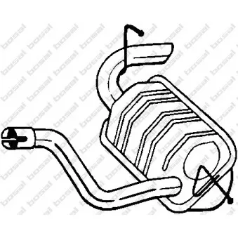 Silencieux arrière BOSAL 175-431