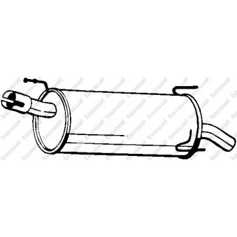 Silencieux arrière BOSAL 185-969