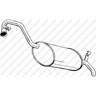 Silencieux arrière BOSAL 200-211