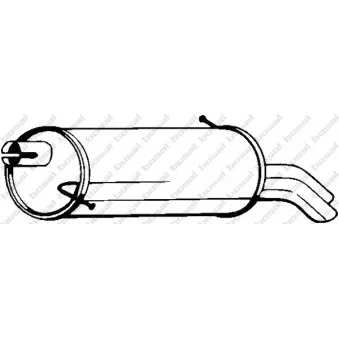 Silencieux arrière BOSAL 233-343
