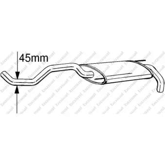 Silencieux arrière BOSAL 233-393