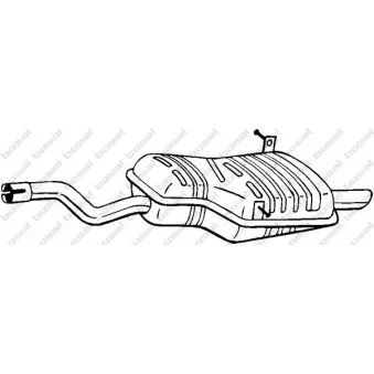 Silencieux arrière BOSAL 247-515
