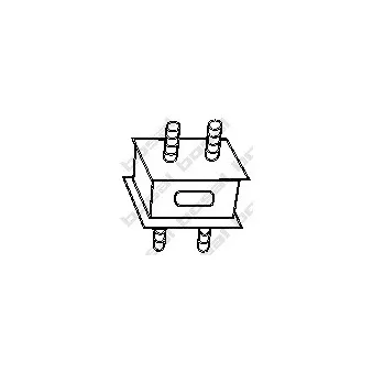 Bandes de caoutchouc, échappement BOSAL 255-726