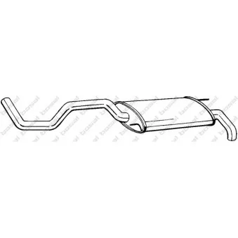 Silencieux arrière BOSAL 278-101