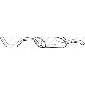 Silencieux arrière BOSAL 283-487