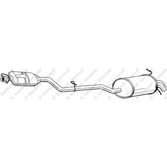 Silencieux arrière BOSAL 286-055