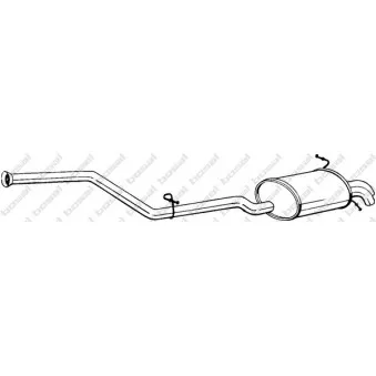 Silencieux arrière BOSAL 286-057