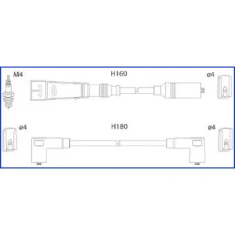 Kit de câbles d'allumage HITACHI 134705