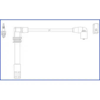 Kit de câbles d'allumage HITACHI 134803