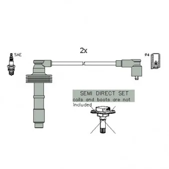 Kit de câbles d'allumage HITACHI 134958