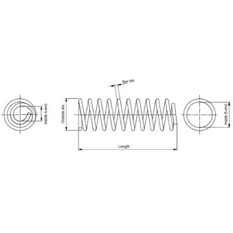 Ressort de suspension MONROE SE0095