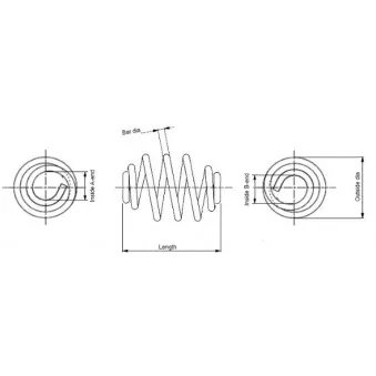 Ressort de suspension MONROE SN0445