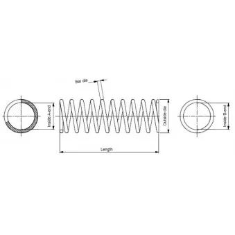 Ressort de suspension MONROE SP0204