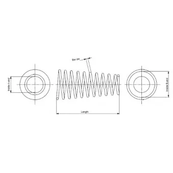 Ressort de suspension MONROE SP0703