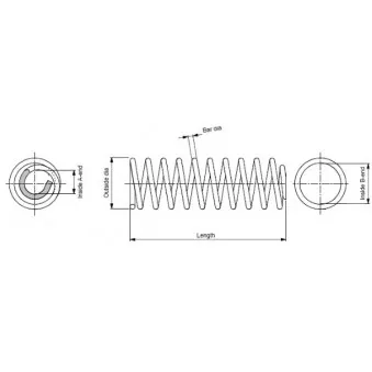 Ressort de suspension MONROE SP1938