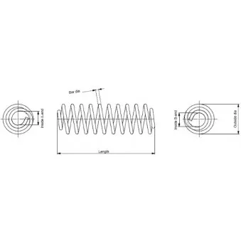 Ressort de suspension MONROE SP2070