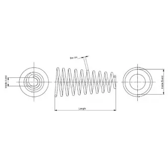 Ressort de suspension MONROE SP2406