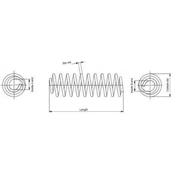 Ressort de suspension MONROE SP3504