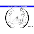 Jeu de mâchoires de frein ATE 03.0137-0533.2 - Visuel 1