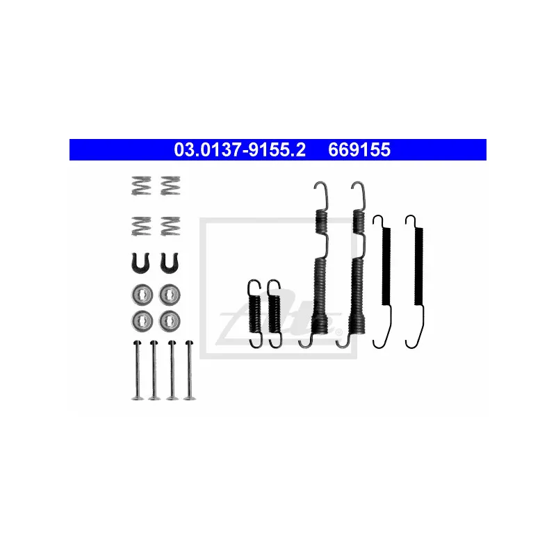 Kit d'accessoires, mâchoire de frein ATE 03.0137-9155.2