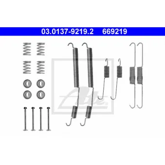 Kit d'accessoires, mâchoire de frein ATE 03.0137-9219.2