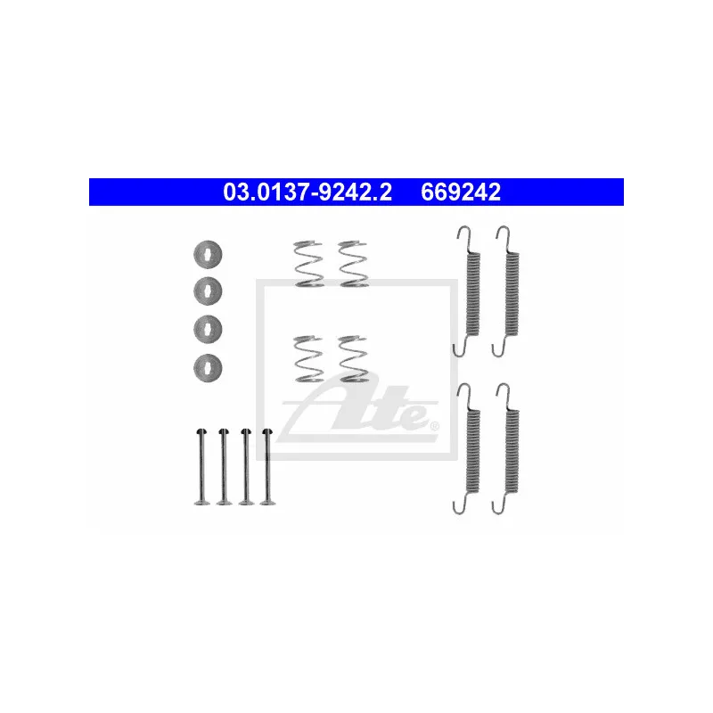 Kit d'accessoires, mâchoires de frein de stationnement ATE 03.0137-9242.2