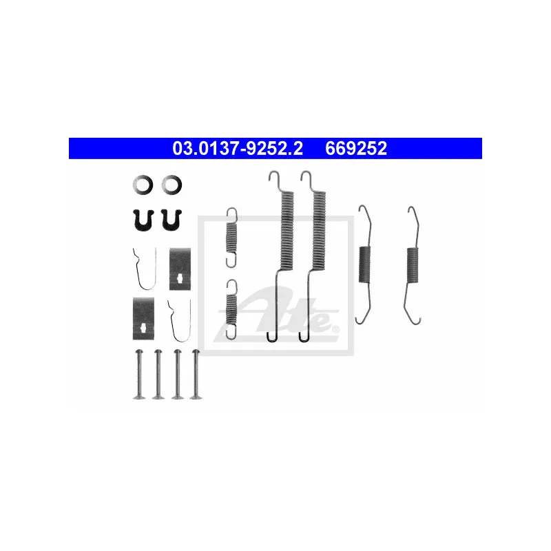 Kit d'accessoires, mâchoire de frein ATE 03.0137-9252.2