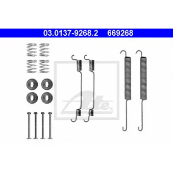 Kit d'accessoires, mâchoire de frein ATE 03.0137-9268.2