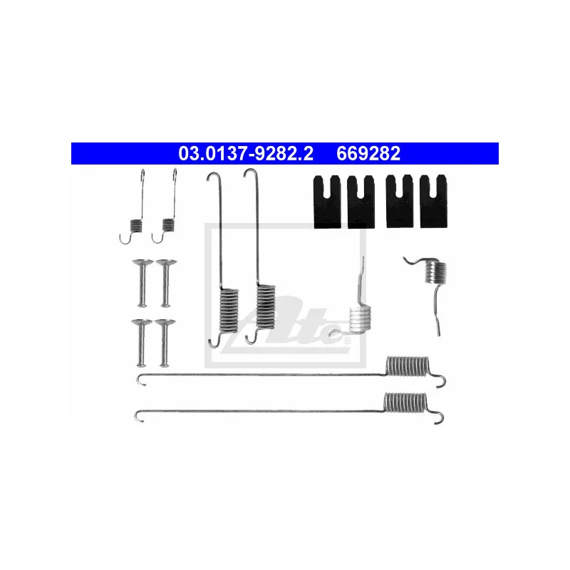 Kit d'accessoires, mâchoire de frein ATE 03.0137-9282.2