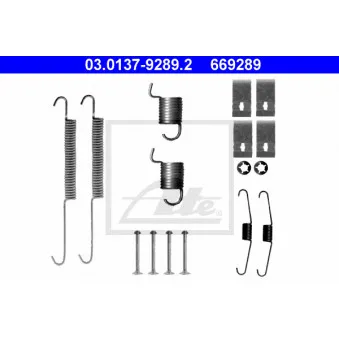 Kit d'accessoires, mâchoire de frein ATE 03.0137-9289.2