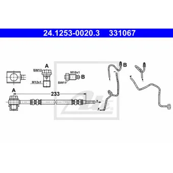 Flexible de frein ATE 24.1253-0020.3