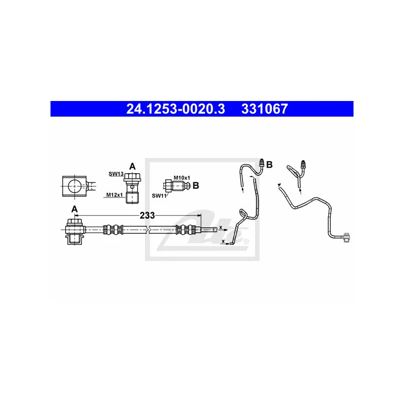 Flexible de frein ATE 24.1253-0020.3