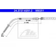Tirette à câble, frein de stationnement ATE 24.3727-0251.2 - Visuel 1