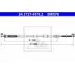 Tirette à câble, frein de stationnement ATE 24.3727-0576.2 - Visuel 1
