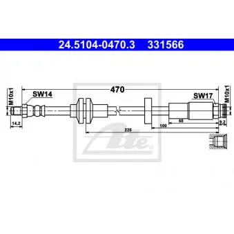 Flexible de frein ATE 24.5104-0470.3