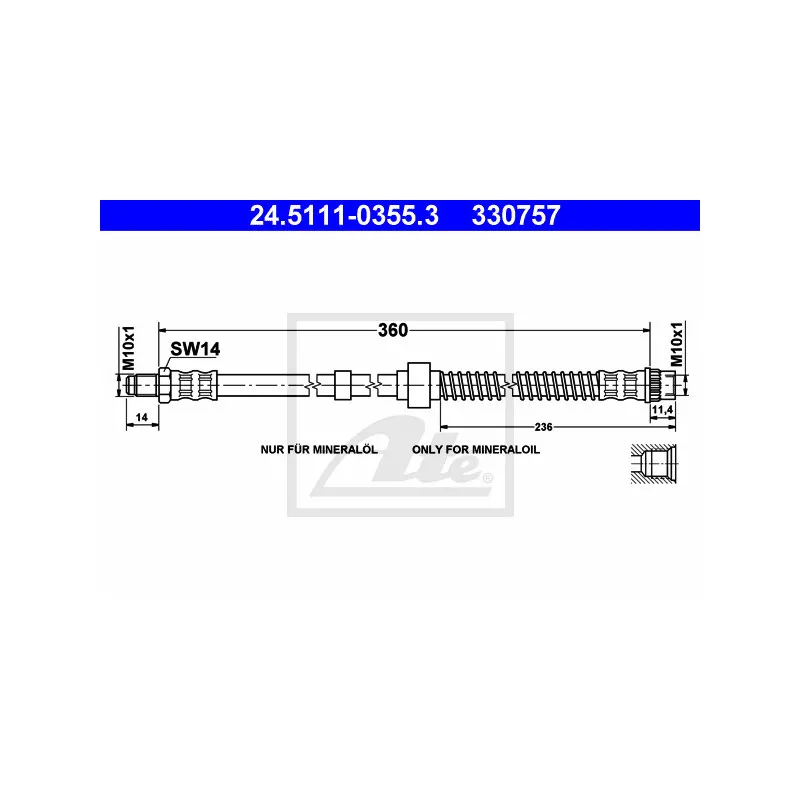 Flexible de frein ATE 24.5111-0355.3