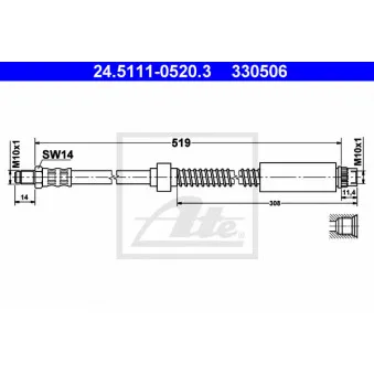 Flexible de frein ATE 24.5111-0520.3