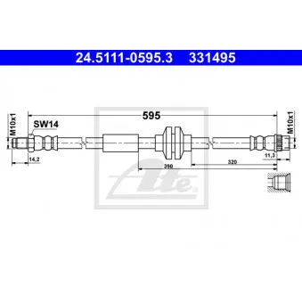 Flexible de frein ATE 24.5111-0595.3