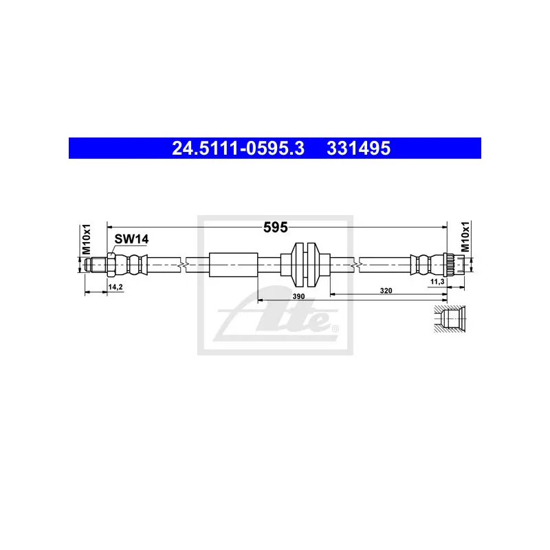 Flexible de frein ATE 24.5111-0595.3