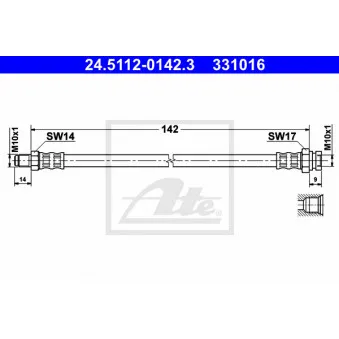 Flexible de frein ATE 24.5112-0142.3