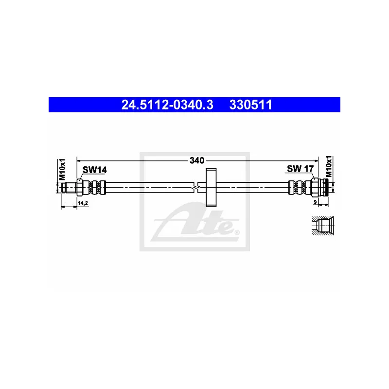 Flexible de frein ATE 24.5112-0340.3